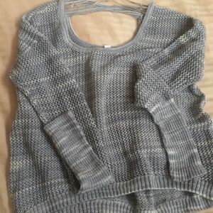 Grey yoga sweater